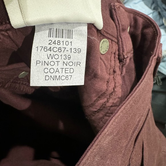 Paige Pinot Noir Coated Verdugo Ankle Skinny Jeans Wine Size 26 NWT - Picture 12 of 12